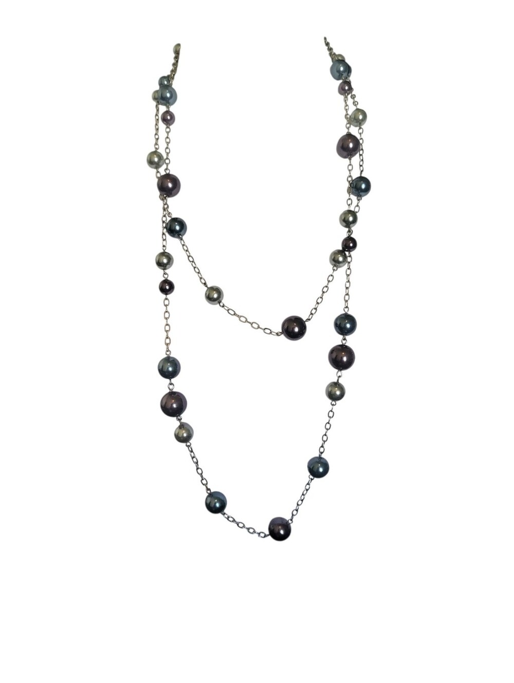 Lia Sophia Pearl Jam Double Strand Necklace